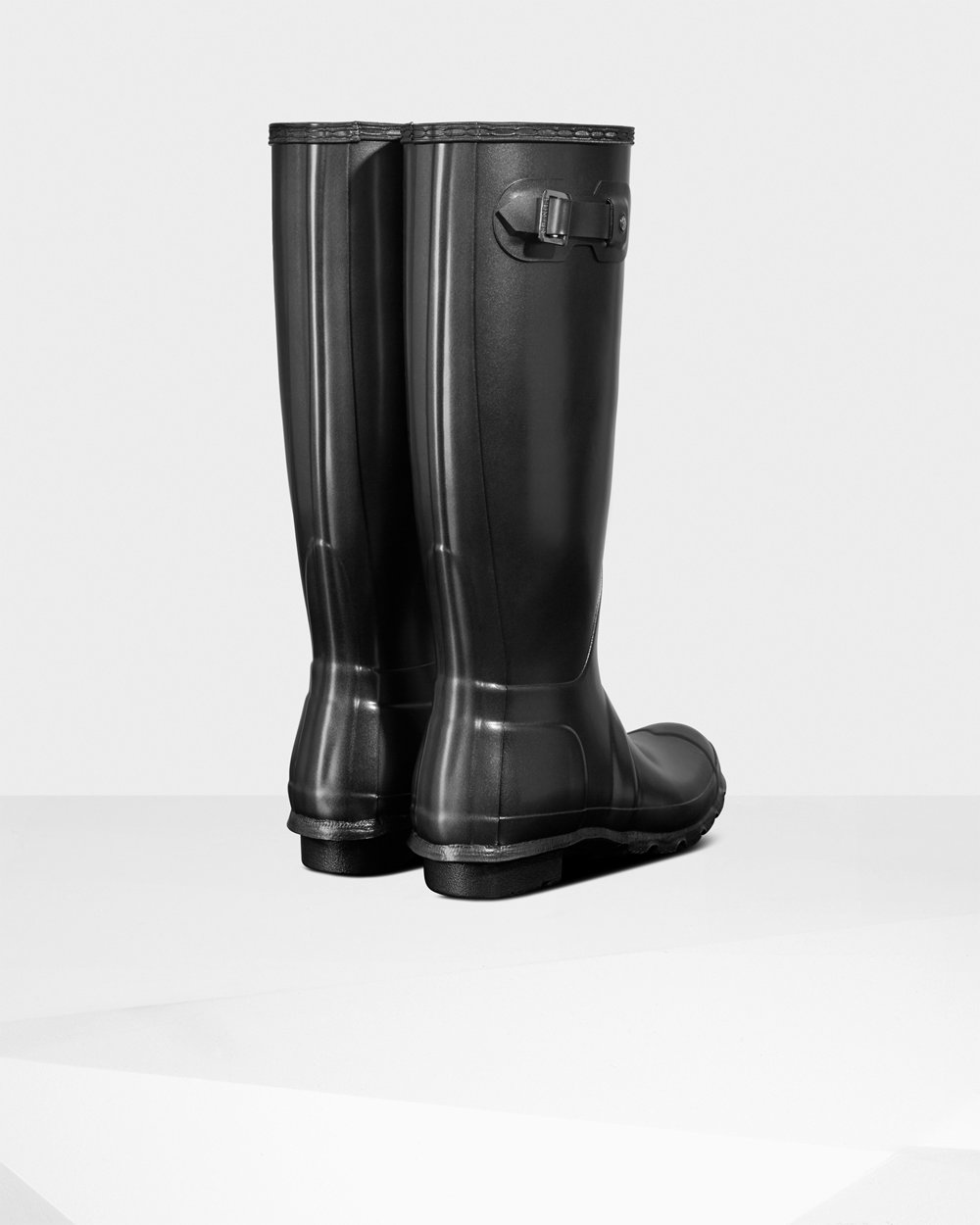 Women Hunter Original Pearlized | Tall Rain Boots Black | NZ-34218-GYLA